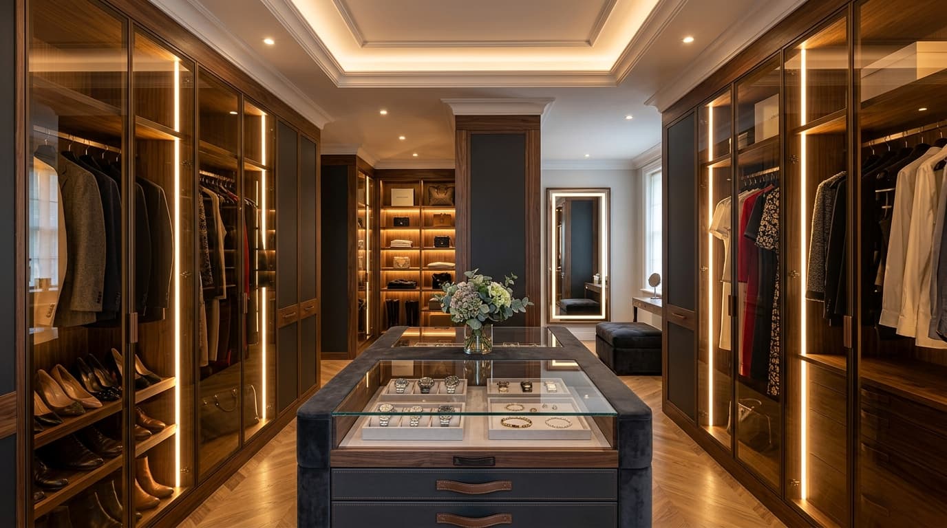 Closet Master em Vidro Reflecta Bronze